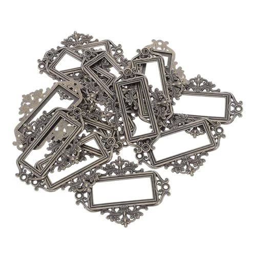 TEHAUX 24 Stück Vintage Metall Etikettenhalter Robuste Schubladen Aktenordner Beschriftungsrahmen Kartenhalter für Büro Medikamentenschränke Langlebige Organisationslösung TEHAUX 24 Stück Vintage Metall Etikettenhalter Robuste Schubladen Aktenordner Beschriftungsrahmen Kartenhalter für Büro Medikamentenschränke Langlebige Organisationslösung von TEHAUX