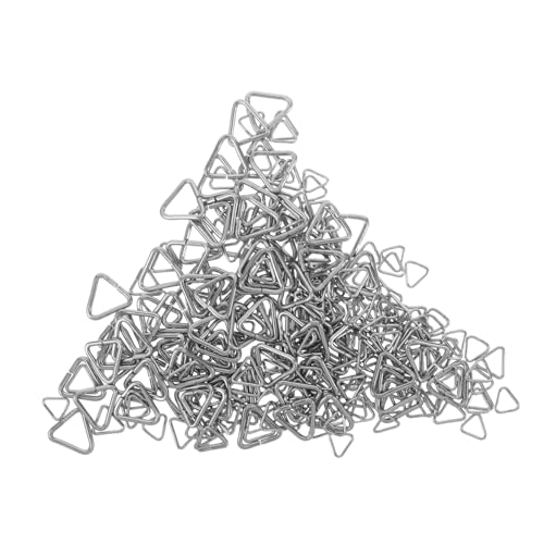 TEHAUX 240 Stück Edelstahl Dreieckige Verschlüsse Schmuckverbinder Sicherer Verschluss DIY Schmuckzubehör für Halsketten Armbänder Ohrringe von TEHAUX
