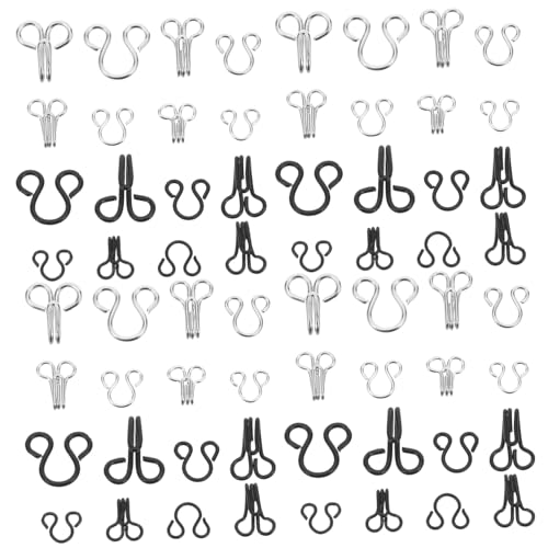 TEHAUX 240 Stück Metalldessousknöpfe Nähen und Augenverschluss Haken und Öse nähen Jackenverschlüsse Nähhaken und Ösenlasche Kleiderschnallen Knöpfe für Hosen Hosenhaken Rockhaken TEHAUX 240 Stück Metalldessousknöpfe Nähen und Augenverschluss Haken und Öse nähen Jackenverschlüsse Nähhaken und Ösenlasche Kleiderschnallen Knöpfe für Hosen Hosenhaken Rockhaken von TEHAUX