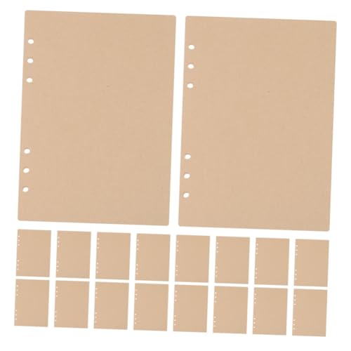 TEHAUX 240 Stück Nachfüllpapier Blanko Kraftpapier für Ringbuch Nachfüllbare Lose Notizbuch Einlagen Vielseitig für Schreiben Planen Skizzieren Büro Schule TEHAUX 240 Stück Nachfüllpapier Blanko Kraftpapier für Ringbuch Nachfüllbare Lose Notizbuch Einlagen Vielseitig für Schreiben Planen Skizzieren Büro Schule von TEHAUX
