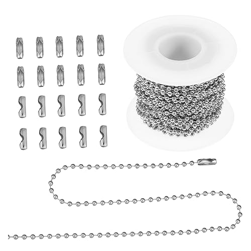 TEHAUX 24Diy Schmuckzubehör Kupfer Eisen Edelstahl Wellenperlenkette Perlen Brillenkette Zahlenschmuck Verlängerungskette Alphabet Perlen Hundemarkenketten Roller Extender Cord Gold TEHAUX 24Diy Schmuckzubehör Kupfer Eisen Edelstahl Wellenperlenkette Perlen Brillenkette Zahlenschmuck Verlängerungskette Alphabet Perlen Hundemarkenketten Roller Extender Cord Gold von TEHAUX