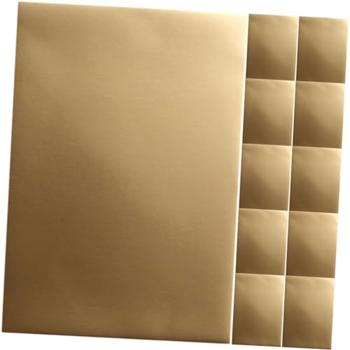 TEHAUX 25 Blatt Goldmarmelade kreativpapier scrapbook paper faltpapier gold bastel materialien gold paper für dekorativ Papier selber machen origami basteln DIY papier das Papier Golden von TEHAUX