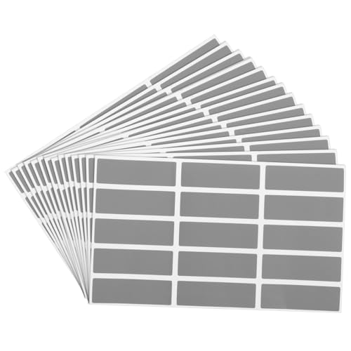 TEHAUX 25 Blatt Rechteckige Scratch off Aufkleber Selbstklebende Rubbellabels für Karten Basteln und Party Einfache Anwendung für Hochzeit Geburtstag Familie und Schule von TEHAUX
