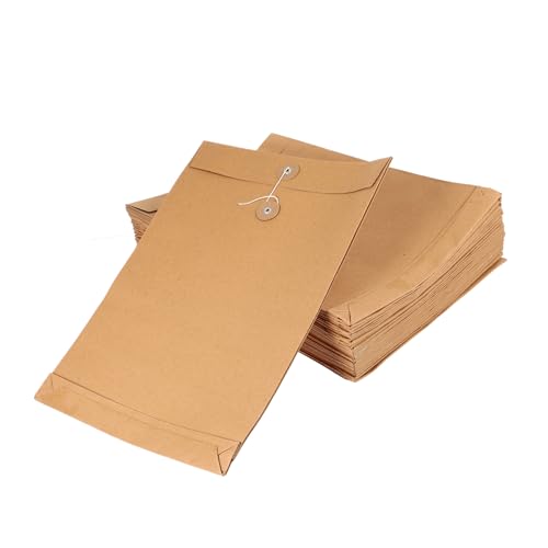 TEHAUX 25 Stück Teiliges Kraftpapier Portfolio Umschlag Mappe mit Knopfverschluss Leichter Dokumentenhalter für Büro Schule Business und Reise Stilvoller Aktenordner Organizer TEHAUX 25 Stück Teiliges Kraftpapier Portfolio Umschlag Mappe mit Knopfverschluss Leichter Dokumentenhalter für Büro Schule Business und Reise Stilvoller Aktenordner Organizer von TEHAUX