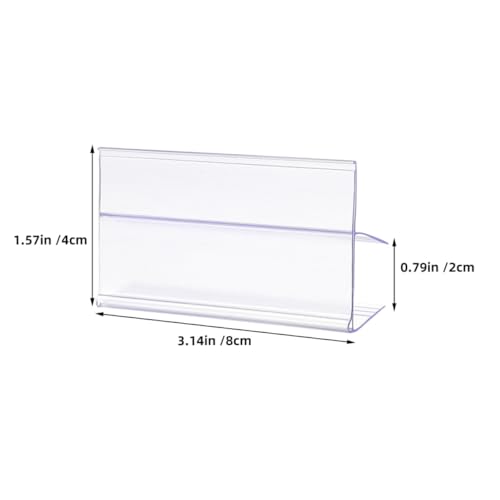 TEHAUX 25 Stück Teiliges Transparentes Preisschildhalter Robustem Einfacher Zusammenbau Vielseitig Einsetzbar für Supermarkt Laden Obstgeschäft Schnelle Befestigung und Platzsparende TEHAUX 25 Stück Teiliges Transparentes Preisschildhalter Robustem Einfacher Zusammenbau Vielseitig Einsetzbar für Supermarkt Laden Obstgeschäft Schnelle Befestigung und Platzsparende von TEHAUX