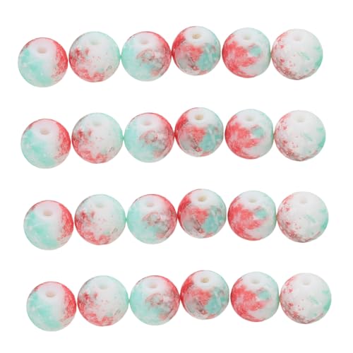 TEHAUX 250 Stück Crackle Glasperlen mit Großem Loch Runde Handgefertigte Glasperlen für DIY Schmuckherstellung Armbänder Halsketten und Vielseitige Bastelprojekte TEHAUX 250 Stück Crackle Glasperlen mit Großem Loch Runde Handgefertigte Glasperlen für DIY Schmuckherstellung Armbänder Halsketten und Vielseitige Bastelprojekte von TEHAUX