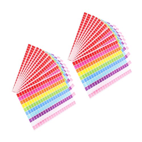 TEHAUX 25Blatt Rechteckige Farbcodierte Papieretiketten Selbstklebende Wiederbeschreibbare Aufkleber Farben für Büro Schule Diy Organisation und Beschriftung TEHAUX 25Blatt Rechteckige Farbcodierte Papieretiketten Selbstklebende Wiederbeschreibbare Aufkleber Farben für Büro Schule Diy Organisation und Beschriftung von TEHAUX