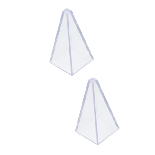 TEHAUX 2stücke Geometrische Kerzenform Aus Kunststoff Für -aromakerzen Pyramidenshape Gießform Für Handgefertigte Kerzen Für Kreative Bastelprojekte Und Aktivitäten von TEHAUX
