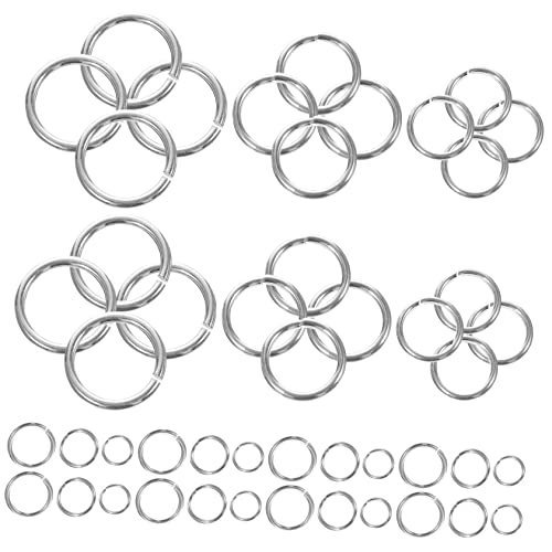 TEHAUX 3 Biegeringe Aus Sterlingsilber Für Schmuck Splitter Schlüsselanhänger Trendige Ohrringe Biegeringe Aus Sterlingsilber Schmuckherstellung Halskette Mehrzweck Biegeringe von TEHAUX