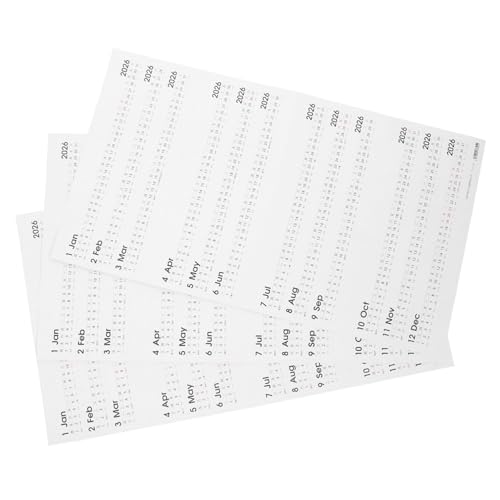 TEHAUX 3 Blatt Teiliges Kalender Sticker mit Monatsindex Selbstklebende Planer Register für Notizbücher und Journale Langlebiges Haftpapier Farbenfrohe Terminaufkleber für Effektive TEHAUX 3 Blatt Teiliges Kalender Sticker mit Monatsindex Selbstklebende Planer Register für Notizbücher und Journale Langlebiges Haftpapier Farbenfrohe Terminaufkleber für Effektive von TEHAUX