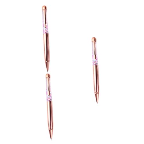 TEHAUX 3 Pcs Metall Kugelschreiber Gel Metall Stift Student Writing Stifte Unterschrift Stift Unterschrift Kugelschreiber Goldene von TEHAUX