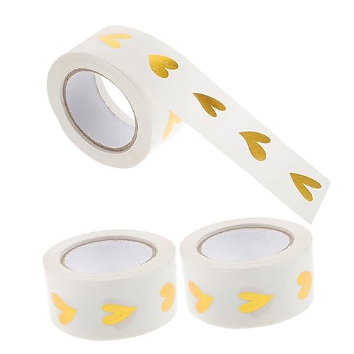 TEHAUX Namensaufkleber für Herz Klebeetiketten 3 Rollen Verschlussaufkleber für Verpackung TEHAUX Namensaufkleber für Herz Klebeetiketten 3 Rollen Verschlussaufkleber für Verpackung von TEHAUX
