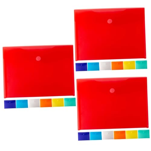 TEHAUX 3 Sätze Aktenhalter Praktische Aktenordner Mappen Mit Taschen Und Zacken Datei-organizer-desktop Klein Aufbewahrungstasche Storage Boxes Dateiordner Dokumentenmappen 7 Stücke * 3 von TEHAUX