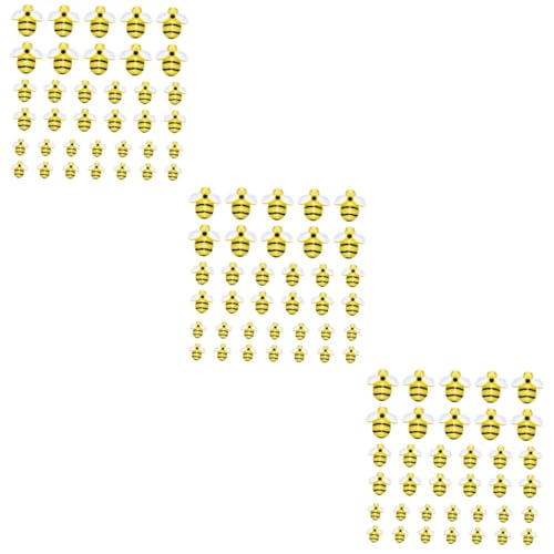 TEHAUX 3 Sätze Biene Haarnadel Verschönerung Party Bienen Dekorationen Reiz Zubehör Zur Herstellung Von Kopfschmuck Kleine Bienen-basteldekoration Harz Gelb Zufällige Farbe 45 Stück * 3 von TEHAUX