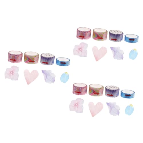 TEHAUX 3 Sätze Blütenblätter Und Washi Tape Diy Washi Tapes Aufkleber Aus Washi-papier Dekoratives Washi-klebeband Washi -klebeband Japanisches Papier Colorful 4 Stück * 3 TEHAUX 3 Sätze Blütenblätter Und Washi Tape Diy Washi Tapes Aufkleber Aus Washi-papier Dekoratives Washi-klebeband Washi -klebeband Japanisches Papier Colorful 4 Stück * 3 von TEHAUX