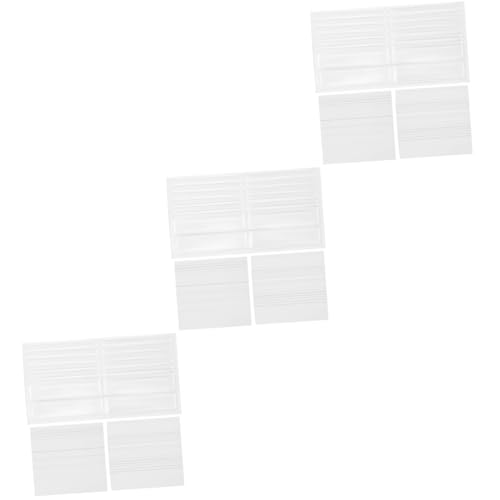TEHAUX 3 Sätze Etikettenbeutel-papier-kombipaket Inhaber Klebetaschen Für Etiketten Regalanhänger Für Drahtregale Etikettenhalter Selbstklebend Streifen Mit Kleber Taschenetiketten Pvc von TEHAUX