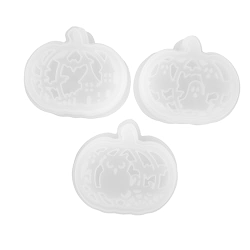 TEHAUX 3 Sätze Formen für Epoxidharz Halloween Silikonform kürbisförmige silikonform White von TEHAUX