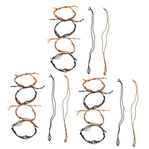 TEHAUX 3 Sätze Geflochtener Halskettenanhänger Hängend Armbänder Seil Halskette Seil Für Halskette Retro-armbandanhängerhalter Elastisches Armbandseil Wachsseil TEHAUX 3 Sätze Geflochtener Halskettenanhänger Hängend Armbänder Seil Halskette Seil Für Halskette Retro-armbandanhängerhalter Elastisches Armbandseil Wachsseil von TEHAUX