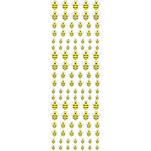 TEHAUX 3 Sätze Harz Biene Dekoration Dekorativ Reize Party Bienenspielzeug Zubehör Zur Herstellung Von Kopfschmuck Bienen Zum Basteln Cartoon-bienen-anhänger Tiere Yellow 45 Stück * 3 von TEHAUX
