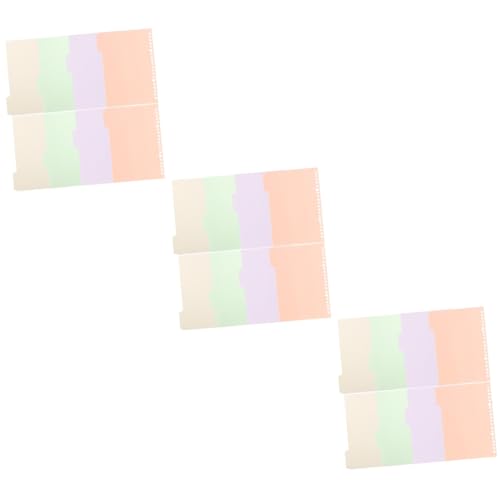 TEHAUX 3 Sätze Karteikarten-loseblattpapier Buchseite Index-tab-teiler Notizbuchteiler Mit Laschen Trennstreifen Für Ordner Indexkarten A5 Ordner Trennblätter Für Papierordner 8 Stück * 3 TEHAUX 3 Sätze Karteikarten-loseblattpapier Buchseite Index-tab-teiler Notizbuchteiler Mit Laschen Trennstreifen Für Ordner Indexkarten A5 Ordner Trennblätter Für Papierordner 8 Stück * 3 von TEHAUX