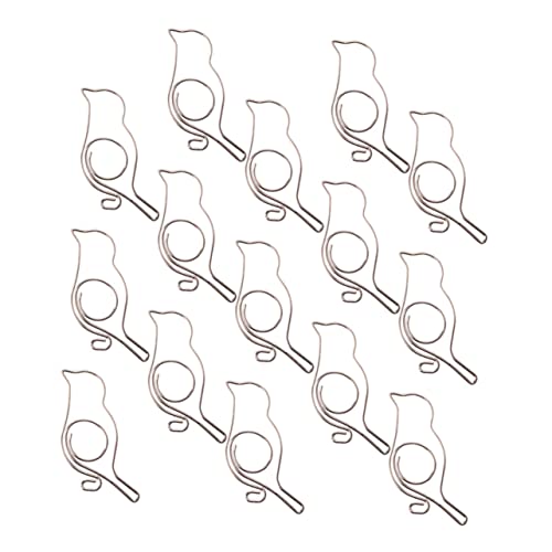 TEHAUX 3 Sätze Kreatives Papiernadel Vogelbindemittel Süße Büroklammern Winzig Mini Büroartikel Büromaterial Kreative Clips in Vogelform Neuartige Metall Silver 20 Stück * 3 TEHAUX 3 Sätze Kreatives Papiernadel Vogelbindemittel Süße Büroklammern Winzig Mini Büroartikel Büromaterial Kreative Clips in Vogelform Neuartige Metall Silver 20 Stück * 3 von TEHAUX