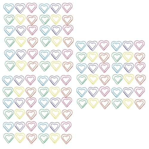 TEHAUX 3 Sätze Liebe Büroklammer Clips Briefpapier Kreative Memo-clips Glatte Umschlagclips Glatte Fotoclips Dekoration Büroklammern Pet-beschichteter Stahldraht 48 Stück * 3 TEHAUX 3 Sätze Liebe Büroklammer Clips Briefpapier Kreative Memo-clips Glatte Umschlagclips Glatte Fotoclips Dekoration Büroklammern Pet-beschichteter Stahldraht 48 Stück * 3 von TEHAUX
