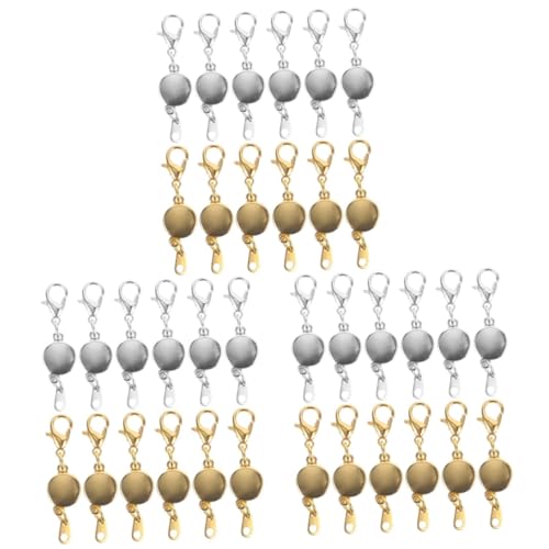 TEHAUX 3 Sätze Magnetische Schmuckschnalle Magnetverschlüsse Magnetische Halsketteschließungen Halskette Verbindungsverschluss Schmuck Diy Verschluss Endverschluss Legierung 12 Stück * 3 TEHAUX 3 Sätze Magnetische Schmuckschnalle Magnetverschlüsse Magnetische Halsketteschließungen Halskette Verbindungsverschluss Schmuck Diy Verschluss Endverschluss Legierung 12 Stück * 3 von TEHAUX