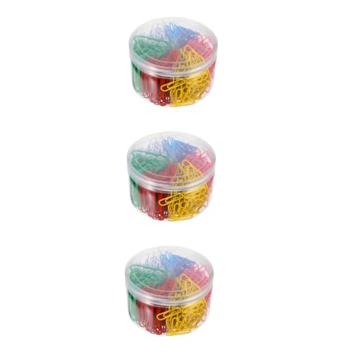 TEHAUX 3 Sätze Paperclip Bunt Jumbo-büroklammern Clips Papier Stichworte Gold Klein Farbig Schüttgut Schreibwaren Einfache Notebook-klemme Büro Büroklammern Colorful Metall 450 Stück * 3 TEHAUX 3 Sätze Paperclip Bunt Jumbo-büroklammern Clips Papier Stichworte Gold Klein Farbig Schüttgut Schreibwaren Einfache Notebook-klemme Büro Büroklammern Colorful Metall 450 Stück * 3 von TEHAUX