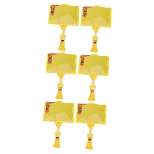TEHAUX 3 Sätze Preisschildhalter Anzeige Etikett Verkaufsständer Für Preisschilder Werbeclip Rack Ausstellen Namensclip Yellow Abs Neues Material 2 Stücke * 3 TEHAUX 3 Sätze Preisschildhalter Anzeige Etikett Verkaufsständer Für Preisschilder Werbeclip Rack Ausstellen Namensclip Yellow Abs Neues Material 2 Stücke * 3 von TEHAUX