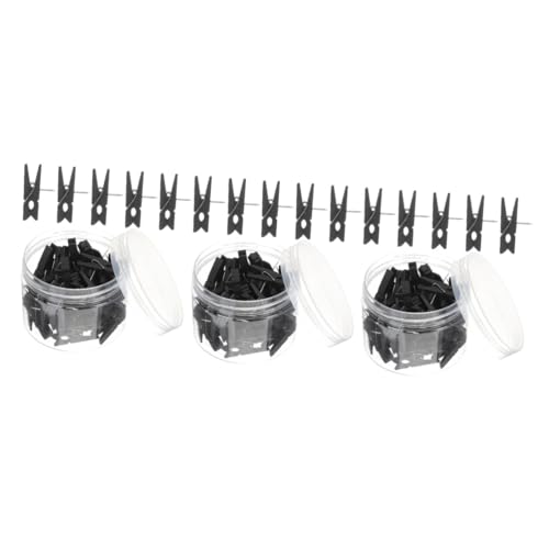 TEHAUX 3 Sätze Reißzwecke Clip Clips Stecknadeln Klein Groß Büroklammern Mit Holzklammern Fotohalter Mit Holzklammern Bastelnadel Mit Clip Fotobefestigungsklemme Metall Black 50 Stück * 3 TEHAUX 3 Sätze Reißzwecke Clip Clips Stecknadeln Klein Groß Büroklammern Mit Holzklammern Fotohalter Mit Holzklammern Bastelnadel Mit Clip Fotobefestigungsklemme Metall Black 50 Stück * 3 von TEHAUX