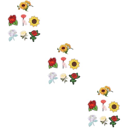 TEHAUX 3 Sätze Teiliges Stickers Mit Blumenmustern Selbstklebende Flicken Für Kleidung Taschen Und Handarbeiten Bügelpatches Für Upcycling Ideen 7 Stück * 3 TEHAUX 3 Sätze Teiliges Stickers Mit Blumenmustern Selbstklebende Flicken Für Kleidung Taschen Und Handarbeiten Bügelpatches Für Upcycling Ideen 7 Stück * 3 von TEHAUX