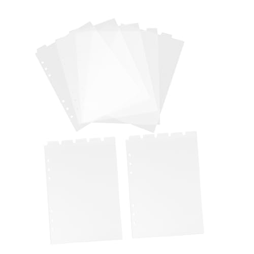 TEHAUX 3 Sätze Transparente Notizbuch Trennblätter Set mit Löchern Abwischbare Registerkarten für Ordner Dokumentenorganisation und Bürobedarf Wiederverwendbare Notizbuch Teiler TEHAUX 3 Sätze Transparente Notizbuch Trennblätter Set mit Löchern Abwischbare Registerkarten für Ordner Dokumentenorganisation und Bürobedarf Wiederverwendbare Notizbuch Teiler von TEHAUX