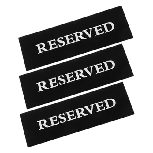 TEHAUX 3 Stück Acryl Tischreservierungsschilder Schwarz V förmig Wiederverwendbar Für Restaurant Hotel Tischaufsteller Platzhalter Reserviert Zeichen Für Tischmanagement TEHAUX 3 Stück Acryl Tischreservierungsschilder Schwarz V förmig Wiederverwendbar Für Restaurant Hotel Tischaufsteller Platzhalter Reserviert Zeichen Für Tischmanagement von TEHAUX