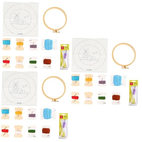 TEHAUX 3 Stück Bastelwerkzeug für Stoff Stanznadel-Sticksets Stickgarn Chenille Nadeln Nähen bastelset basteln für Stickformfaden Stanzstickset für Anfänger TEHAUX 3 Stück Bastelwerkzeug für Stoff Stanznadel-Sticksets Stickgarn Chenille Nadeln Nähen bastelset basteln für Stickformfaden Stanzstickset für Anfänger von TEHAUX