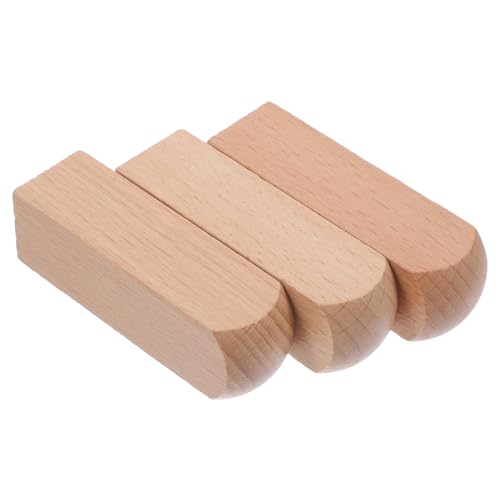 TEHAUX 3 Stück Gravurmaterial Holzbearbeitung groß woodcarver Holzschnitzerei Holzhandwerk werkzeug DIY-Siegel-Holzklötze unfertige Schnitzblöcke Schnitzer aus Holz Holzverzierung Beige von TEHAUX