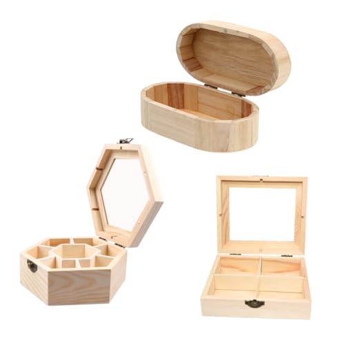 TEHAUX 3 Stück Holzkasten Anzeige Zinn Spielzimmer Dekorative Aufbewahrungsbehälter storage boxes aufbwahrungs-box Holzbox handgefertigte Bonbonschachteln aus Holz Holzkisten TEHAUX 3 Stück Holzkasten Anzeige Zinn Spielzimmer Dekorative Aufbewahrungsbehälter storage boxes aufbwahrungs-box Holzbox handgefertigte Bonbonschachteln aus Holz Holzkisten von TEHAUX