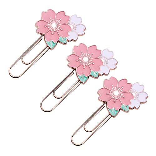 TEHAUX 3 Stück Kirschblüten-Büroklammer Student Papierklammern Stilvoll Blume Büroklammern Stichworte bookmarks book marks Notizbuch-Dekorationsclips Lesezeichen-Clips Zinklegierung Rosa TEHAUX 3 Stück Kirschblüten-Büroklammer Student Papierklammern Stilvoll Blume Büroklammern Stichworte bookmarks book marks Notizbuch-Dekorationsclips Lesezeichen-Clips Zinklegierung Rosa von TEHAUX