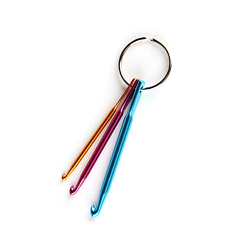 TEHAUX 3 Stück Mini Aluminium Häkelnadeln mit Schlüsselanhänger Leichte Robuste Stricknadeln Tragbares Handarbeitszubehör für Anfänger und Reisen TEHAUX 3 Stück Mini Aluminium Häkelnadeln mit Schlüsselanhänger Leichte Robuste Stricknadeln Tragbares Handarbeitszubehör für Anfänger und Reisen von TEHAUX