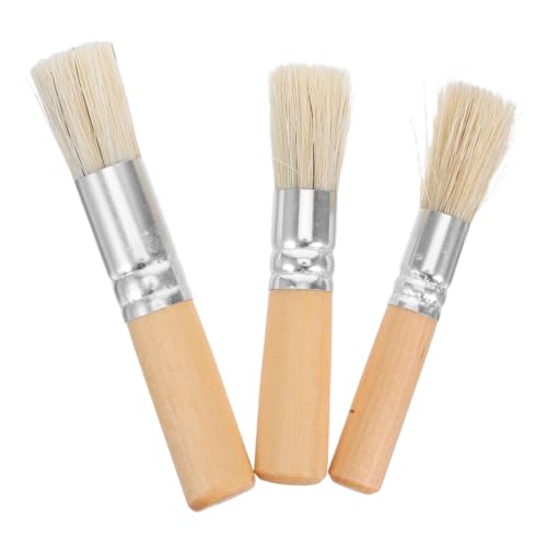 TEHAUX 3 Stück Natürliche Borstenpinsel Pinsel Zum Malen Naturhaarpinsel Wasserpinsel Malen Pinsel Möbelwachsbürste Mit Borsten Runde Borstenbürste Eberborste TEHAUX 3 Stück Natürliche Borstenpinsel Pinsel Zum Malen Naturhaarpinsel Wasserpinsel Malen Pinsel Möbelwachsbürste Mit Borsten Runde Borstenbürste Eberborste von TEHAUX
