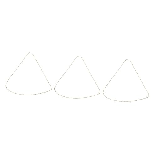 TEHAUX 3 Stück Perlenkette Halsketten Kettenspule Kabelkette Zubehörkette Herstellen Weiß TEHAUX 3 Stück Perlenkette Halsketten Kettenspule Kabelkette Zubehörkette Herstellen Weiß von TEHAUX