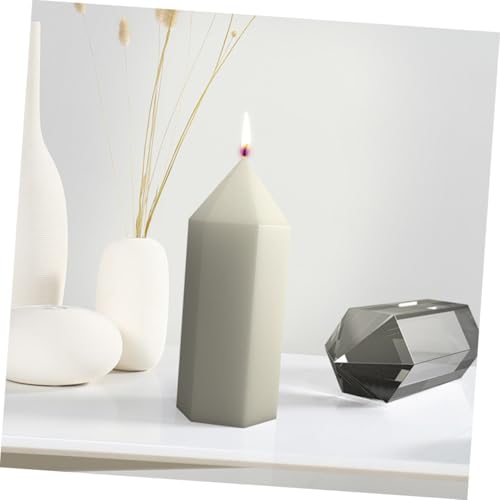 TEHAUX 3 Stück Silikonform für Kerzen Gießen Flexible Transparente Epoxidharz Formen für DIY Kerzenherstellung Glatte Langlebige Gießform für Kreative Wohnungsdekoration von TEHAUX
