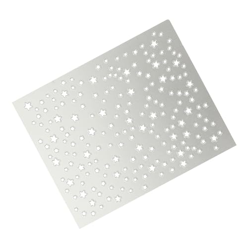 TEHAUX 3 Stück Stern-kohlenstoffstahl-matrize Schneiden Wenn Für Prägung Gestanzt Schnitte Dekorative Prägeschablone Stanzformen Schablone Stern Stanzform Metallschneidemaden Silver von TEHAUX