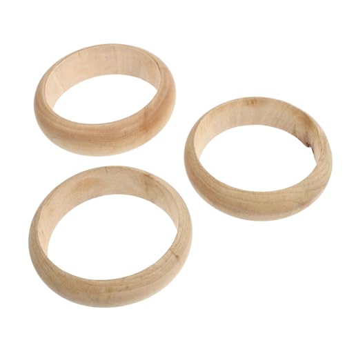TEHAUX 3 Stück Teiliges Naturbelassener Holzringe Glatt und Unlackiert für DIY Bastelprojekte Schmuckherstellung und Dekoration TEHAUX 3 Stück Teiliges Naturbelassener Holzringe Glatt und Unlackiert für DIY Bastelprojekte Schmuckherstellung und Dekoration von TEHAUX
