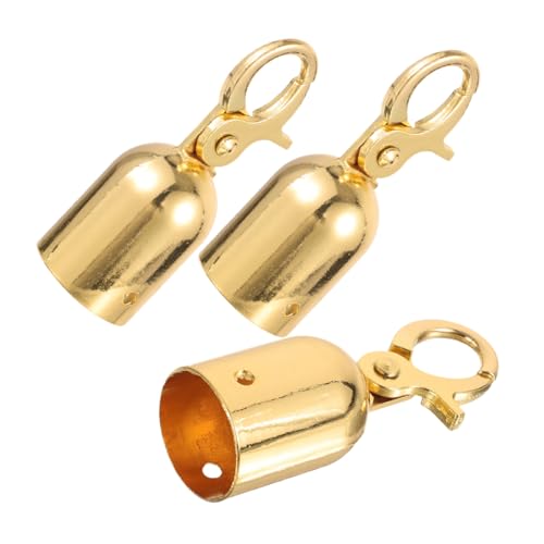 TEHAUX 3 Stück Teiliges Seilendkappen mit Haken Langlebige Juteseil Endstopper und Samt Einfache Montage Sichere Fixierung für Empfangssäulen und Dekorative Begrenzungen von TEHAUX