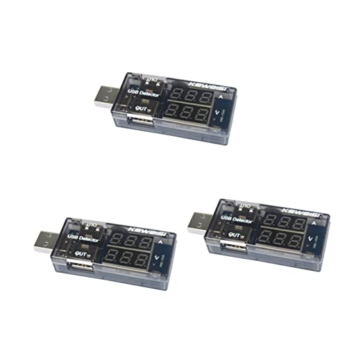 TEHAUX 3 Stücke Spannung Tester Tester Usb Ladegerät Multimeter Detektor Voltmeter Amperemeter Schwarz TEHAUX 3 Stücke Spannung Tester Tester Usb Ladegerät Multimeter Detektor Voltmeter Amperemeter Schwarz von TEHAUX