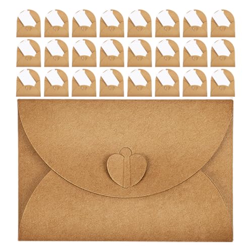 TEHAUX 30 Sätze Liebe Schnalle Umschlag Kleine Umschläge Leere Karten Danke Notizen Umschläge Hochzeitsumschläge Für Babypartys Für Partyeinladungen Braun Kraftpapier TEHAUX 30 Sätze Liebe Schnalle Umschlag Kleine Umschläge Leere Karten Danke Notizen Umschläge Hochzeitsumschläge Für Babypartys Für Partyeinladungen Braun Kraftpapier von TEHAUX