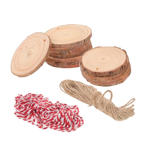 TEHAUX 30 Stk. Rundscheiben aus Kiefernholz Baumschmuck aus Holz Holzscheiben basteln Holzscheiben unbemalt Holzschmuck für das Kunsthandwerk Holzkekse hölzern TEHAUX 30 Stk. Rundscheiben aus Kiefernholz Baumschmuck aus Holz Holzscheiben basteln Holzscheiben unbemalt Holzschmuck für das Kunsthandwerk Holzkekse hölzern von TEHAUX