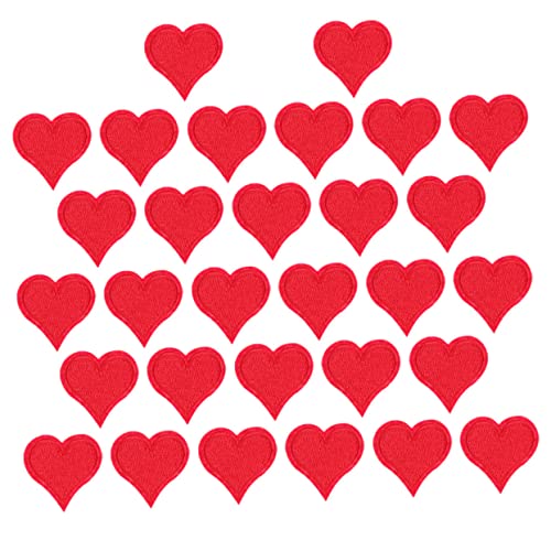 TEHAUX 30 Stück Aufnäher mit Herzstickerei dekoration klamotten gartasche kleist trachtenjeans Kleidungsflicken Valentinstag Patches groß gestickte Herzflecken Stoffreparaturflicken rot TEHAUX 30 Stück Aufnäher mit Herzstickerei dekoration klamotten gartasche kleist trachtenjeans Kleidungsflicken Valentinstag Patches groß gestickte Herzflecken Stoffreparaturflicken rot von TEHAUX