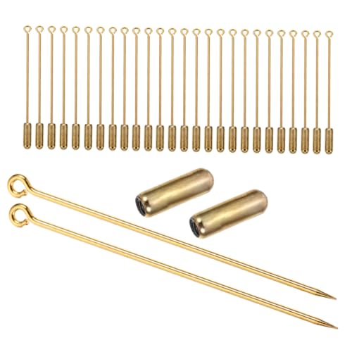 TEHAUX 30 Stück Broschennadeln aus Robustem Kupfer Lang Vielseitige Stecknadeln für DIY Schmuck Anstecker Hutnadeln und Hochzeitsanstecker für Kleidung Taschen und Bastelprojekte von TEHAUX