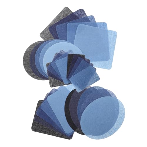 TEHAUX 30 Stück Denim Kleidungsetiketten Gänseblümchen-stickpatch Gestickte Aufnäher Für Bekleidungsstücke Flicken Für Jacken Jeans-patches Polsterstoff Flicken Für Bekleidung Stickerei von TEHAUX